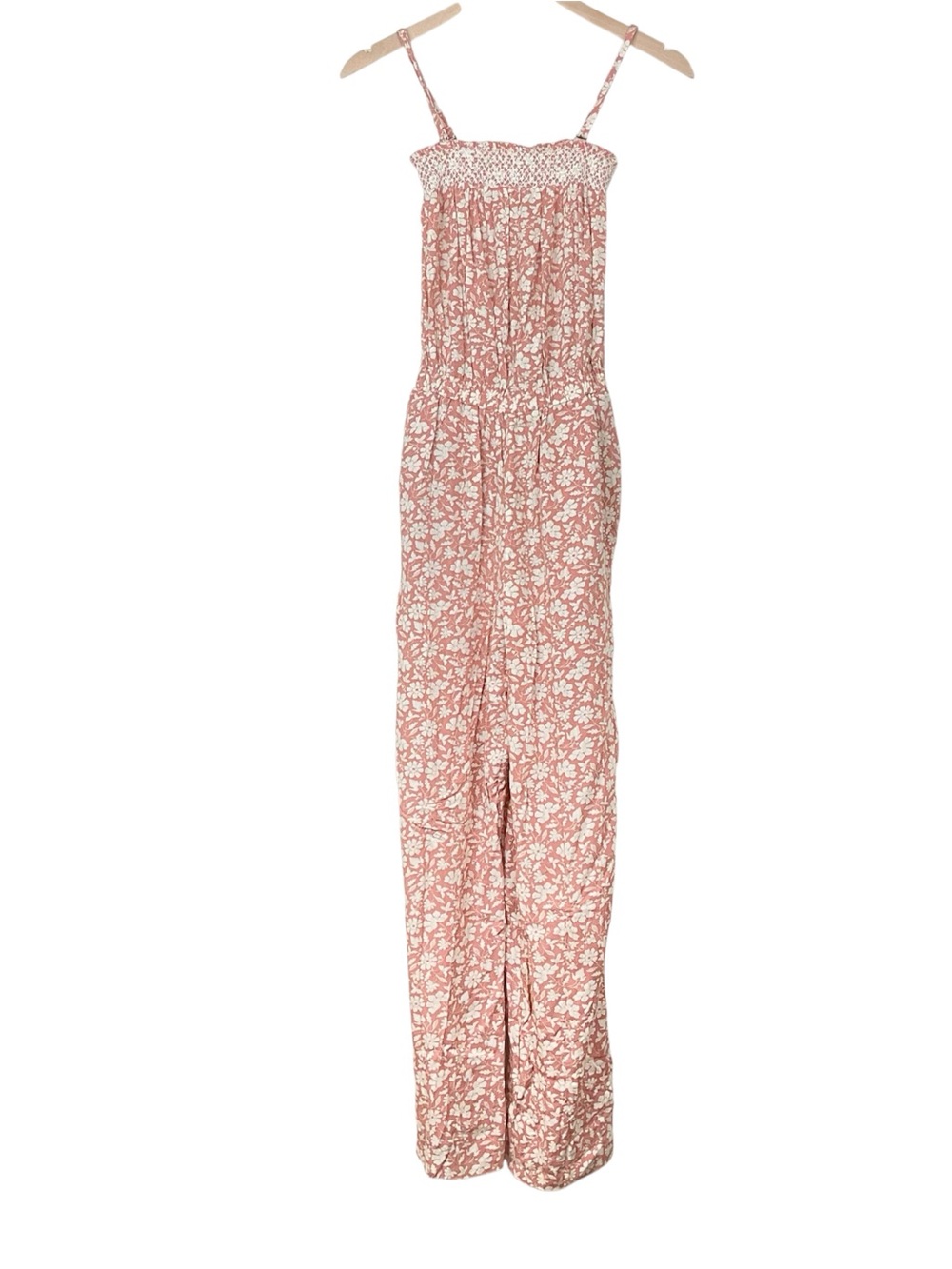 Faherty Renata Jumpsuit Coral Nusa Floral Size XS
